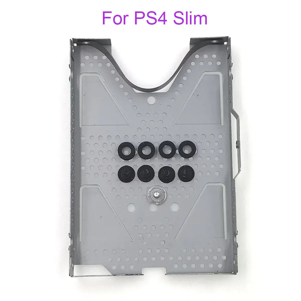 For PS4 1000 1100 1200 Slim Pro Hard Disk Drive Bracket for PS3 Slim 2500/3000 PS3 4000 HDD Metal Frame With Screws Game console repair parts