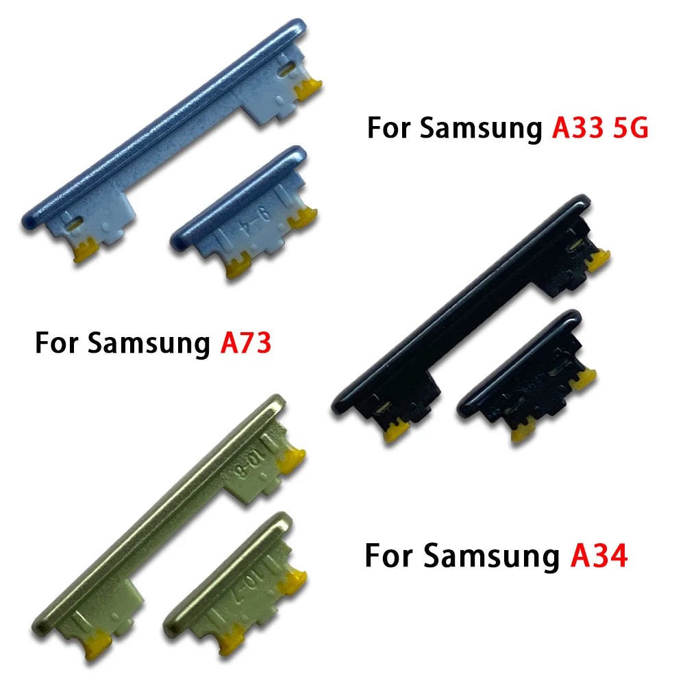 New Power Button + Volume Side Button Key For Samsung A33 A34 A53 A73 5G Samsung phone repair parts