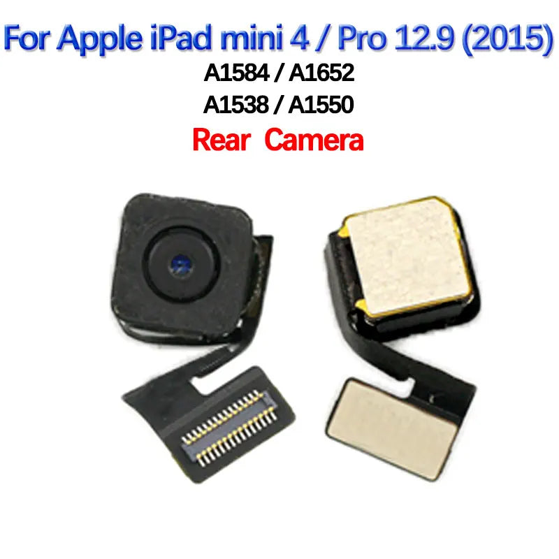 Front Camera Small For Apple Ipad 3-6 9.7 10.2 Pro 10.5 Ipad Air1-4 Mini 4 5 A2152 A2197 A2270 A1566 Main Big Rear Back Camera iPad repair parts