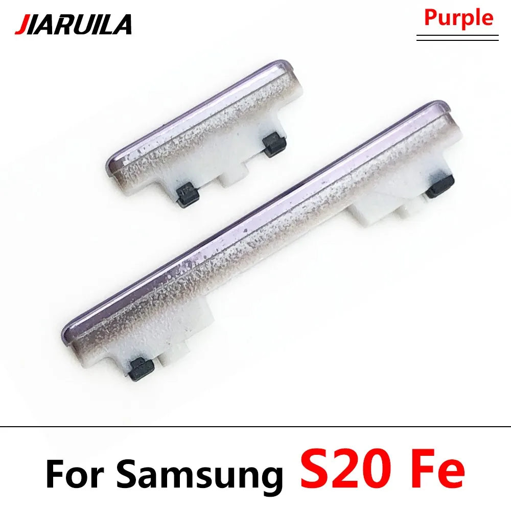 10Pcs/Lot, New Power Button + Volume Side Button For Samsung S20 / S20 Plus / S20 Ultra / S20 Fe Samsung phone repair parts