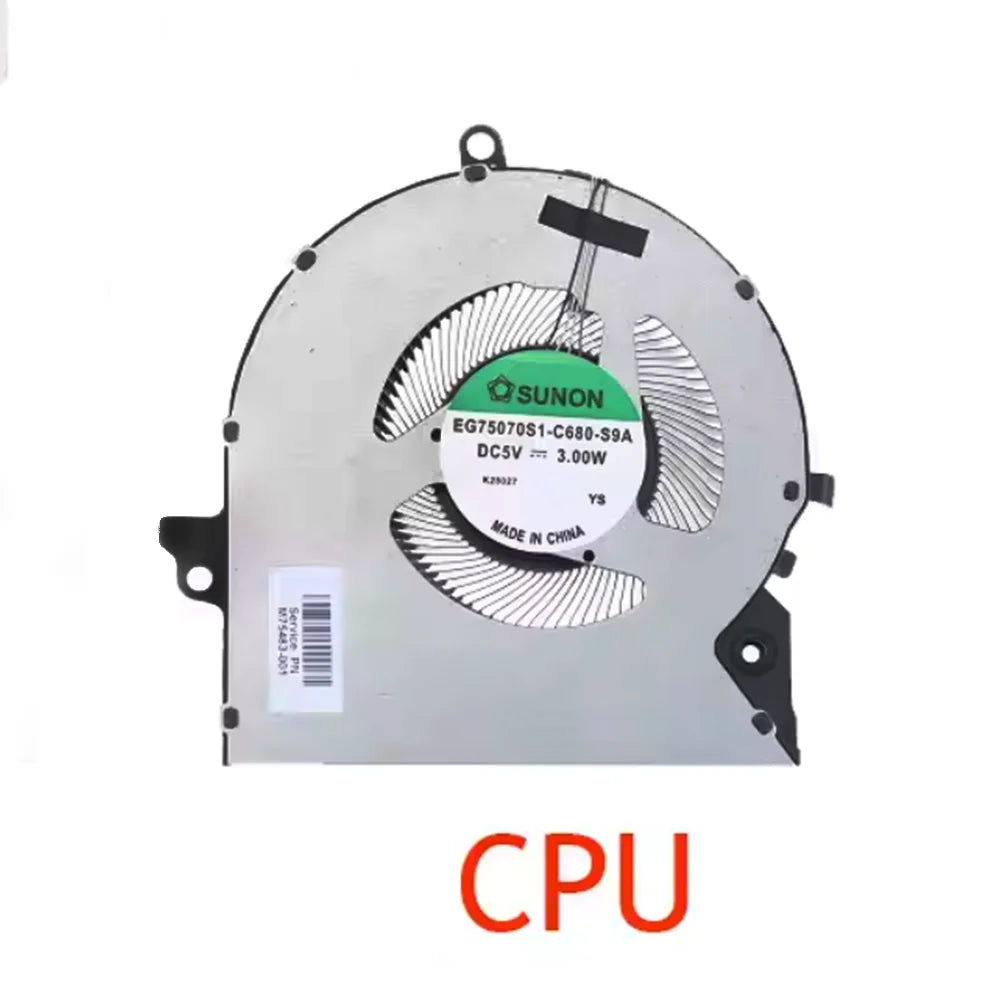 Original For HP OMEN 16-B 16-C TPN-Q265 Q267 DC5V Laptop CPU GPU Cooling Fan M75483-001 M75485-001 HP laptop repair parts