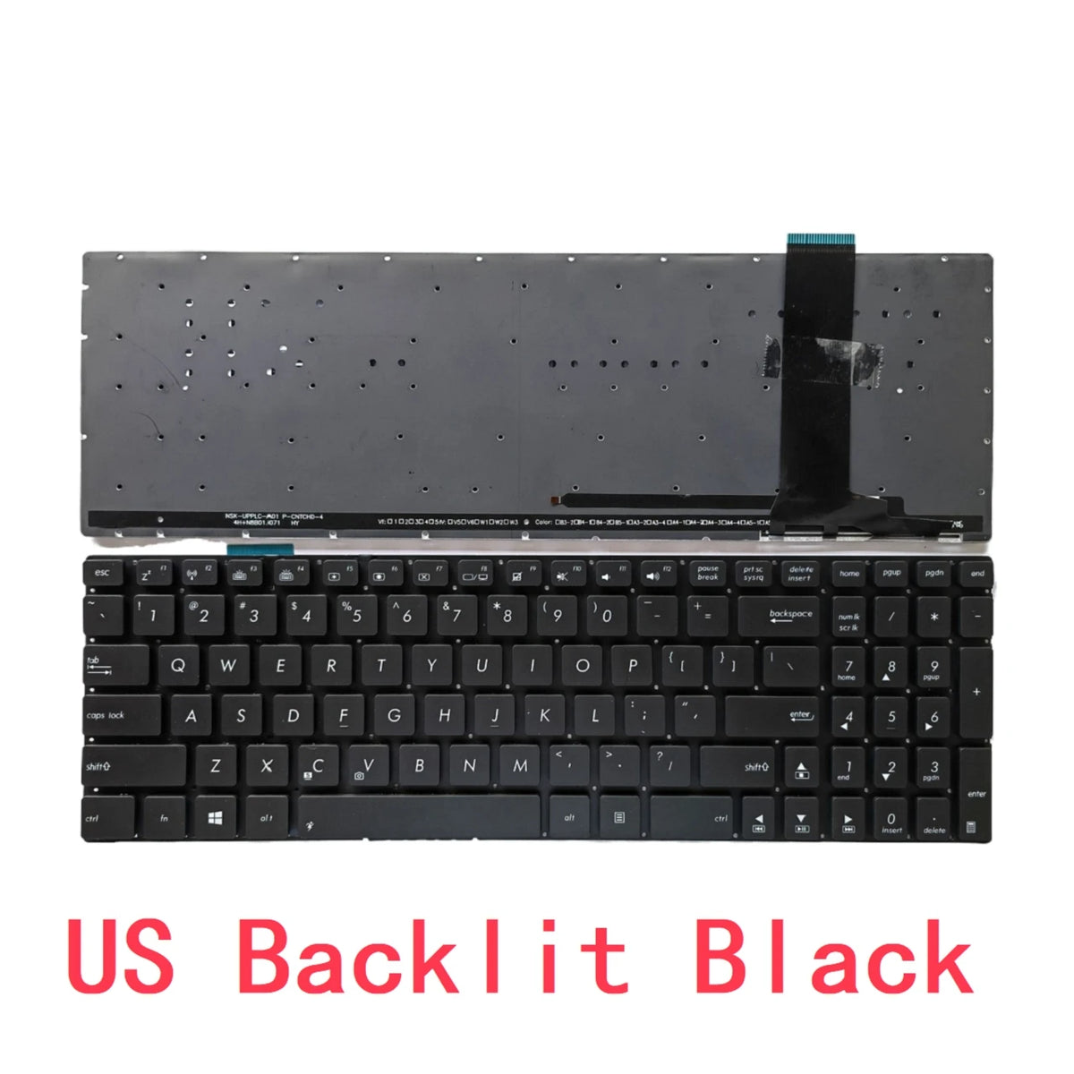 New US Russian Laptop Backlit Keyboard For ASUS N550 N550J N550JA N550JK N550JV N56 N56DP N56DY N56VB N56VJ N56VM N56VZ N56X ASUS laptop repair parts