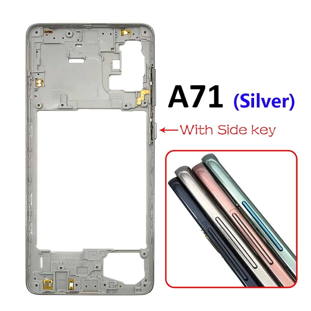 10Pcs/Lot, Middle Frame Bezel Middle Plate For Samsung A31 A41 A51 A71 Repair Parts Samsung phone repair parts