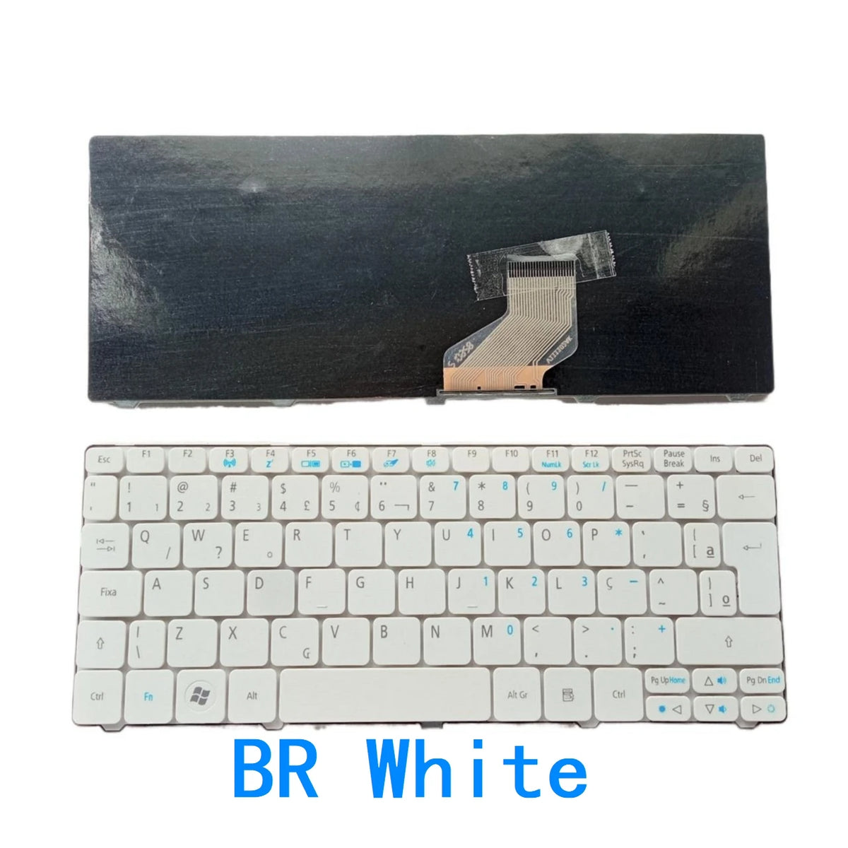 New US Russian Spanish Arab Brazil language Keyboard For Acer Aspire One 521 522 533 532 D255 D255E D257 D260 D270 VCY57 Acer laptop repair parts