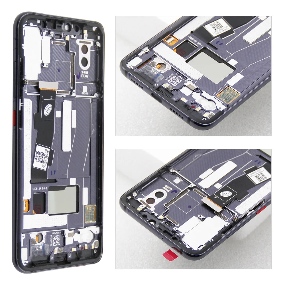 Super Amoled Mi 8 Pro Display Screen, for Xiaomi Mi 8 Pro M1807E8A Lcd Display Digital Touch Screen with Frame Replacement Xiaomi phone repair parts