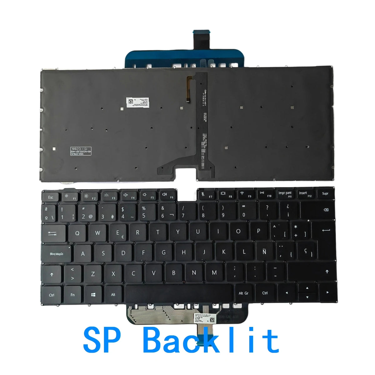 New US UI Russian Spanish Language Backlit Keyboard For HUAWEI matebook D14 W29 HBL-W29 Notebook PC Replacement Keyboard HUAWEI laptop repair parts
