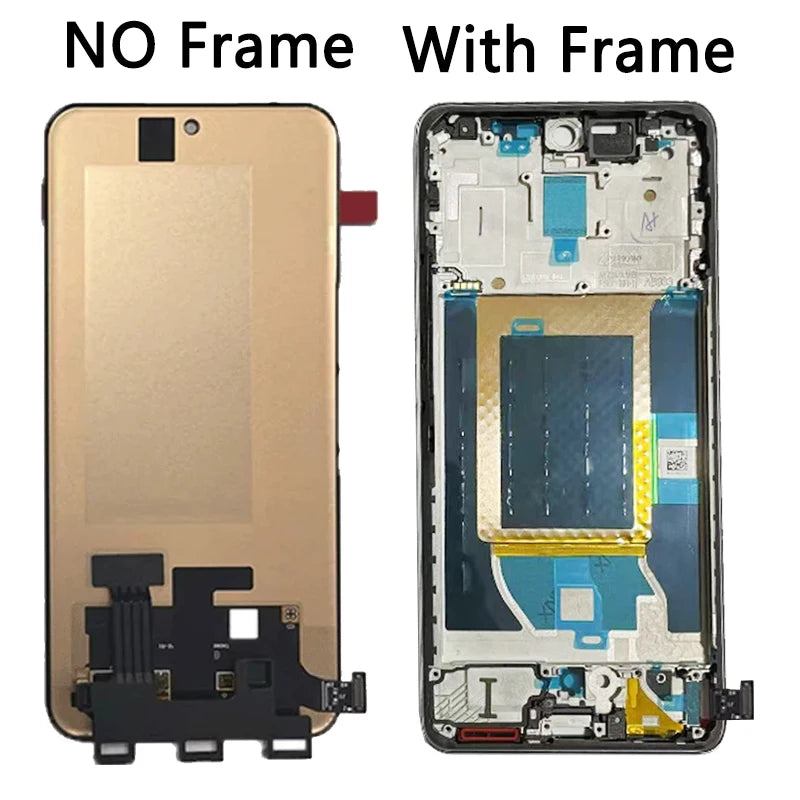 6.77" New 120Hz For Realme 14 Pro 5G LCD RMX5056 Display Touch Screen Digitizer For Realme 14 Pro Display With Fingerprint Oppo phone repair parts Realme phone repair parts