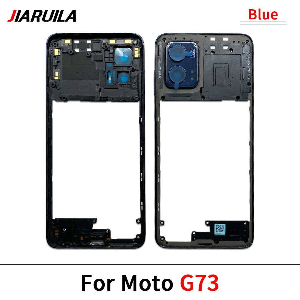 New Middle Frame Holder Housing Bezel Plate For Motorola Moto G04 G23 G34 G53 G54 G62 G72 G73 5G Replacement Repair Parts Motorola phone repair parts