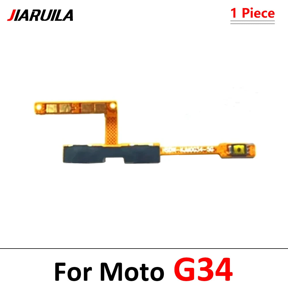 50Pcs, Power On Off Button Volume Key Button Flex Cable For Moto G22 G32 G52 G72 G82 G13 G23 G53 G73 G04 G14 G34 G54 G84 Motorola phone repair parts