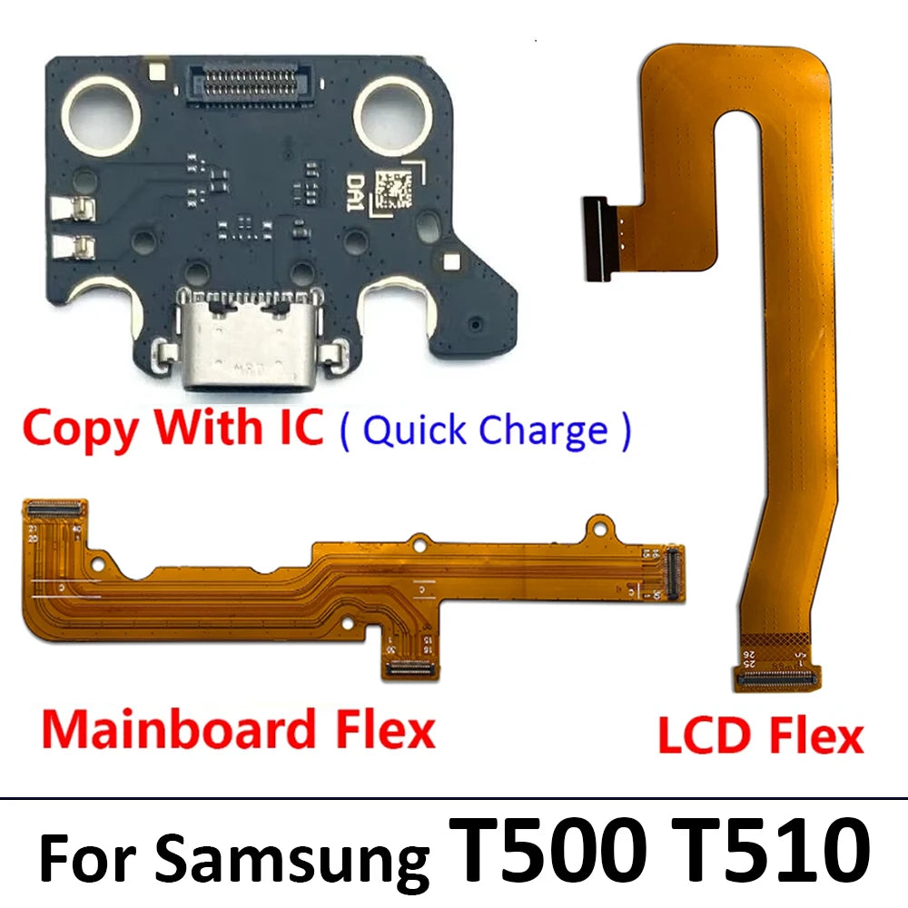 New USB Charging Dock Port Jack Connector Charge Board Flex Cable For Samsung Tab A7 10.4 2020 T500 T505 SM-T500 Samsung phone repair parts