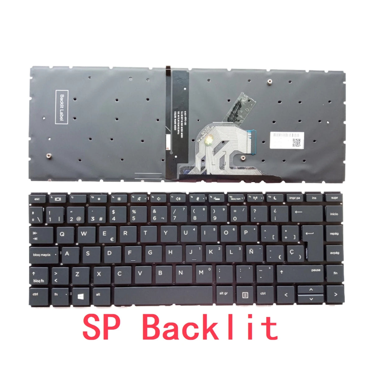 New US Russian Spanish Arab Brazil Laptop Backlit Keyboard For HP Probook 440 G6 445 G6 440 G7 445 G7 Notebook PC Replacement HP laptop repair parts