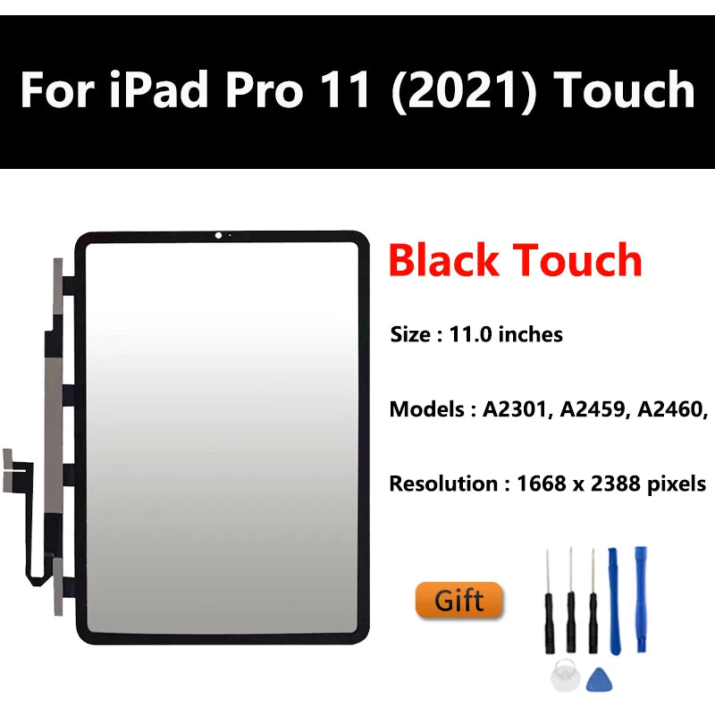 For Apple iPad Pro 11 (2021) Touch Screen Digitizer Glass Panel & LCD Display Assembly Replacement For iPad A2301/A2459/ A2460 iPad repair parts
