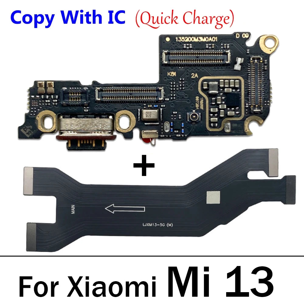New USB Charger Charging Dock Port Connector Main Mainboard Board Flex Cable For Xiaomi Mi 10 10T 11 11T 12 12T 13 13T Pro Lite Xiaomi Xiao mi phone repair parts