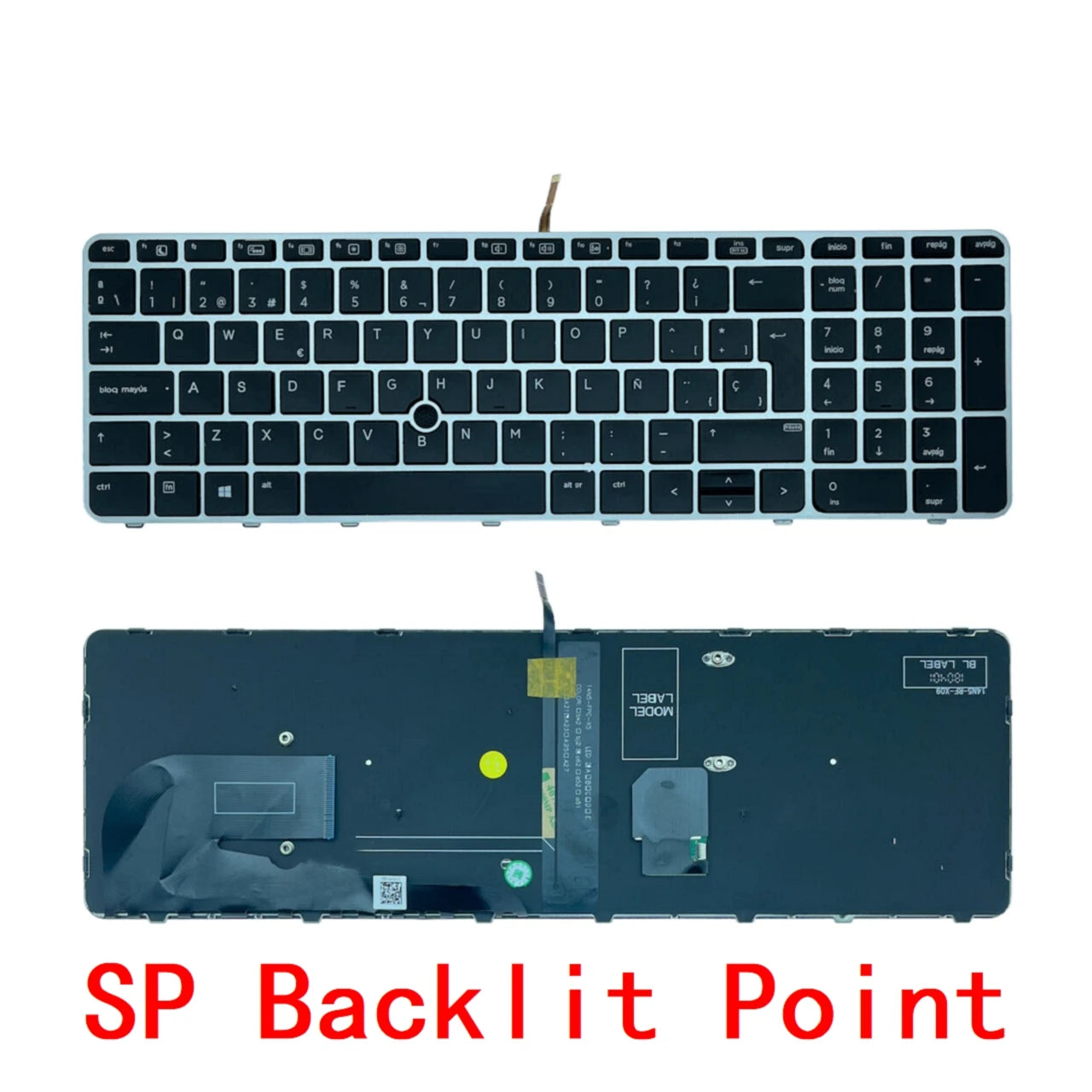 New US Spanish Laptop Backlit Keyboard For HP EliteBook 755 G3 850 G3 850 G4 ZBook 15u G3 G4 Notebook PC Replacement 821157-D61 HP laptop repair parts