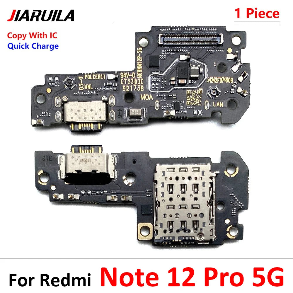 10Pcs, Charger Board Flex For Xiaomi Redmi Note 7 8 8T 9 9s 10 10s 11 12 Pro 4G 5G USB Port Connector Dock Charging Flex Cable Xiaomi Xiao mi phone repair parts