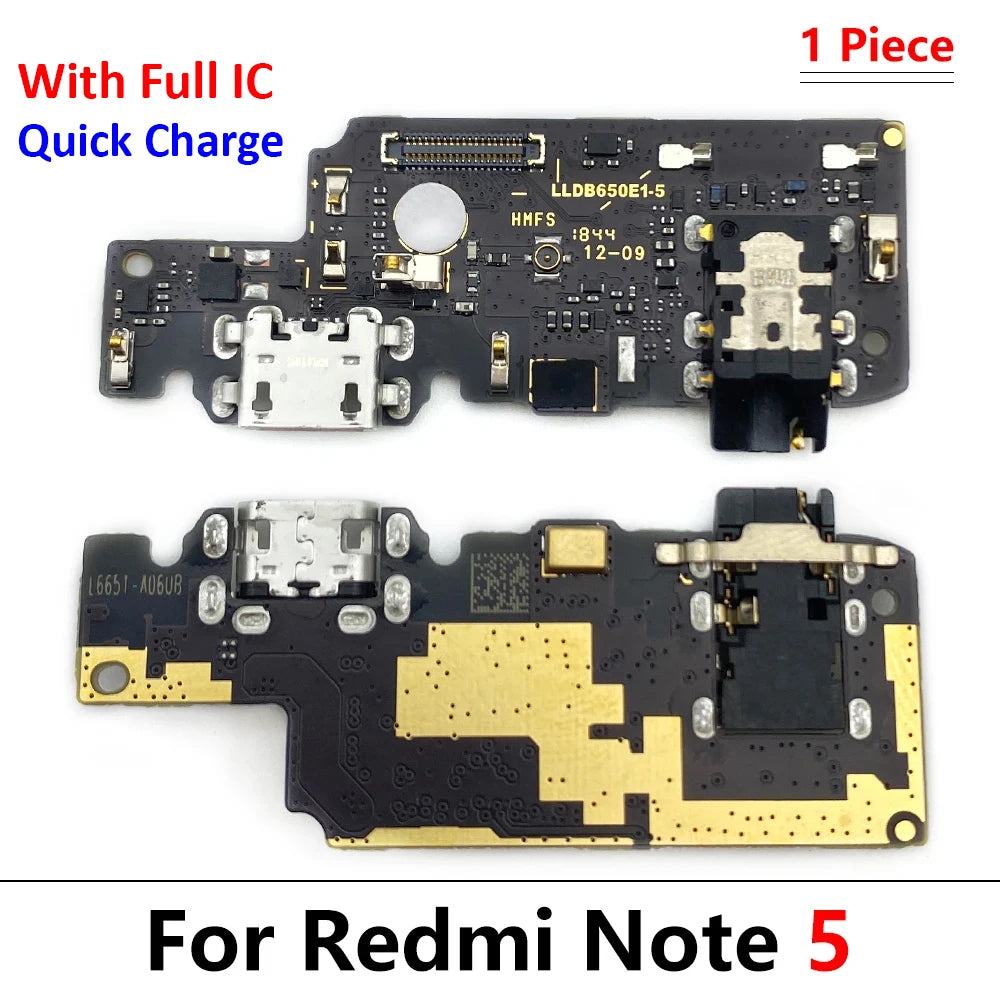 New Dock Charger Connector USB Charging Port Flex Cable For Xiaomi Redmi Note 5 Note5 Pro Global USB Flex Cable Xiaomi Xiao mi phone repair parts
