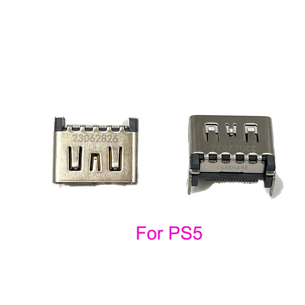 100PCS For Dualsense 5 PS5 HDMI-compatible Port Display Socket Jack Connector for PlayStation 5 Console HDMI Socket Interface Game console repair parts