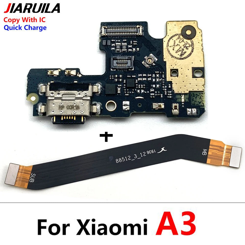 New For Xiaomi Mi A1 A2 A3 Lite 5X 6X USB Charging Port Dock Charger Plug Connector Board Main Mainboard Flex Cable Xiaomi Xiao mi phone repair parts