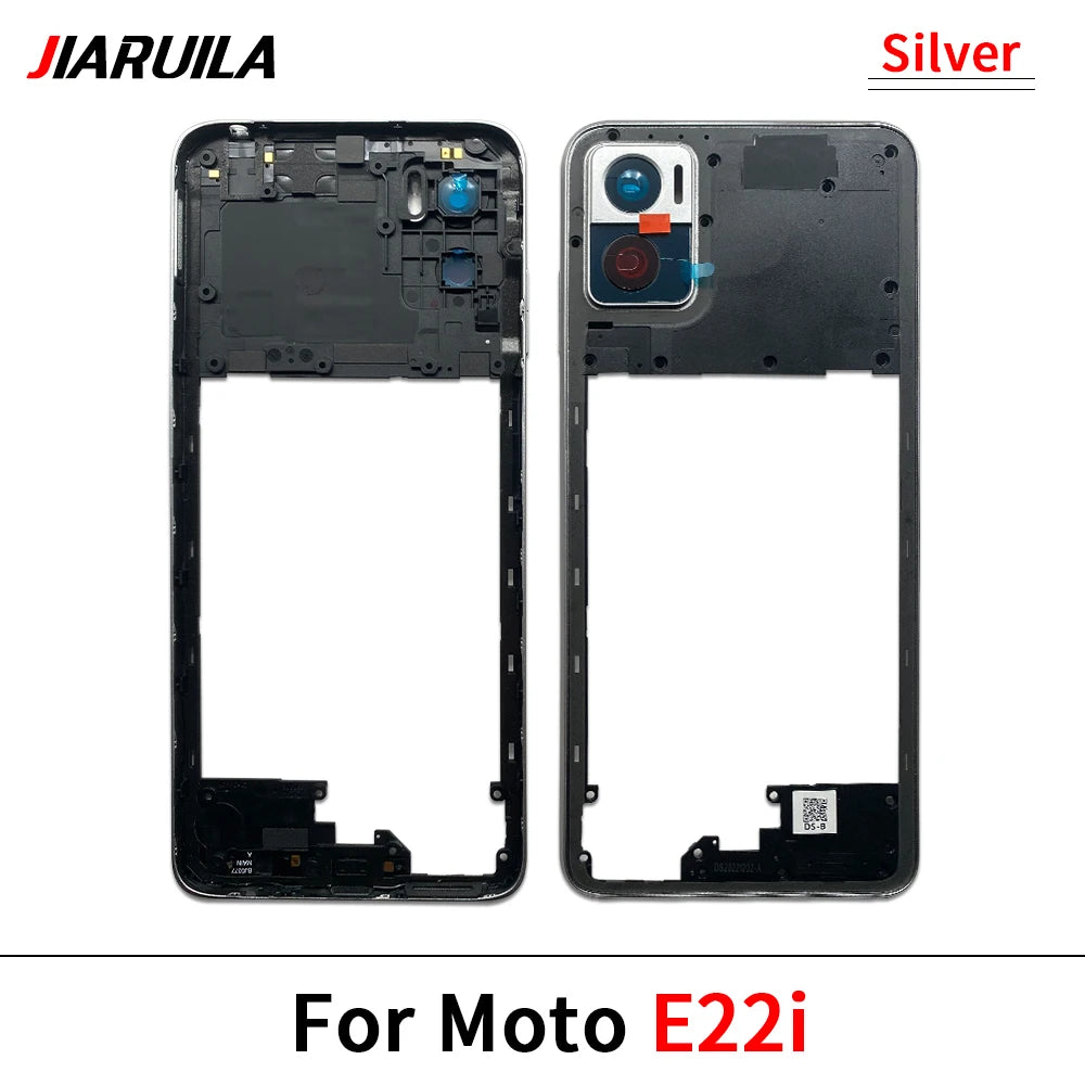 New Middle Frame Cover For Motorola For Motorola Moto E22 E32 E13 E22i Edge 20 Lite Middle Housing with Lens Frame Parts Motorola phone repair parts