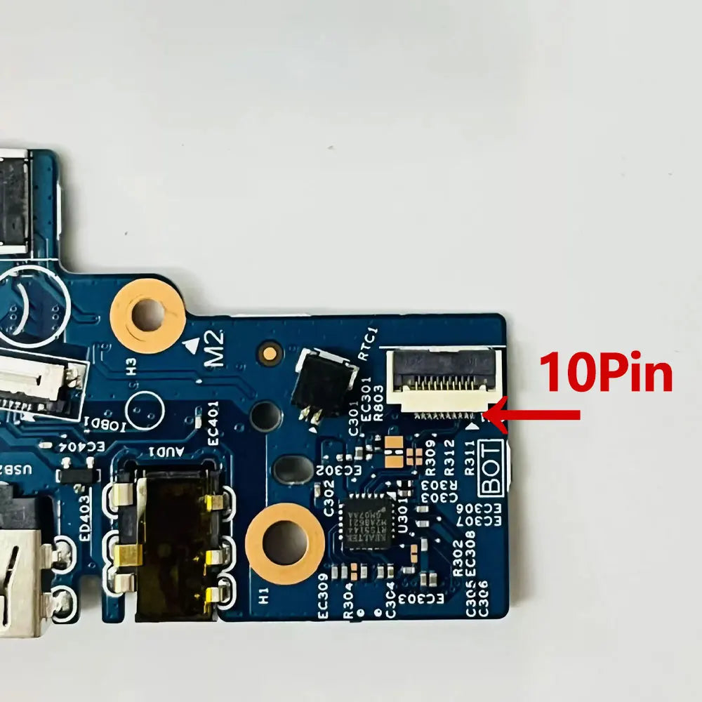 OEM For Dell Latitude 3420 E3420 L3420 Laptop I/O Audio Earphone RJ45 USB Jack Port Switch Power Button Board 0FTKJ8 Dell laptop repair parts