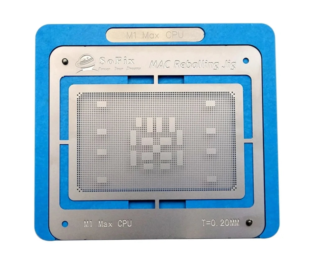 Sofix Inter M1 CPU Reballing Jig with Stencil 2013-2021 CPU BGA Reballing Kit CPU IC Chip Platform for Macbook Repair Tool Professional Repair Tools