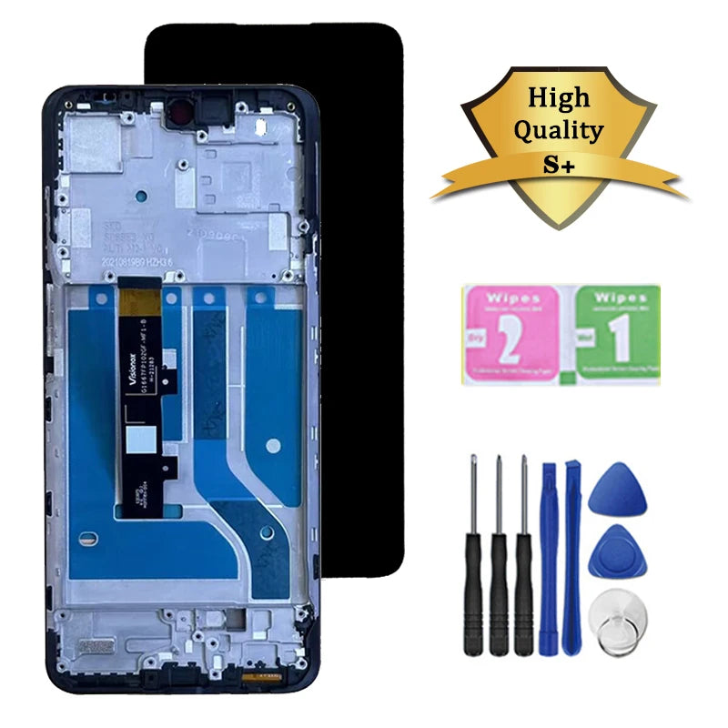 6.7"Tested For Motorola Edge 20 Lite 20Lite XT2139-1 LCD Display Touch Screen Digitizer For Motorola Edge 20 Fusion Lcd Frame Motorola phone repair parts