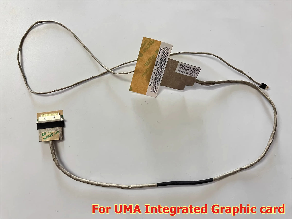 LVDS LCD/LED video display flex cable For Lenovo G410 G490 G400 G405 DC02001PP00 DC02001PQ00 screen Ribbon Cable Lenovo laptop repair parts