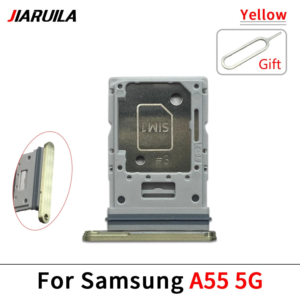 New For Samsung A15 A25 A35 A55 4G 5G SIM Card Slot SD Card Tray Holder Adapter Repair Parts Samsung phone repair parts