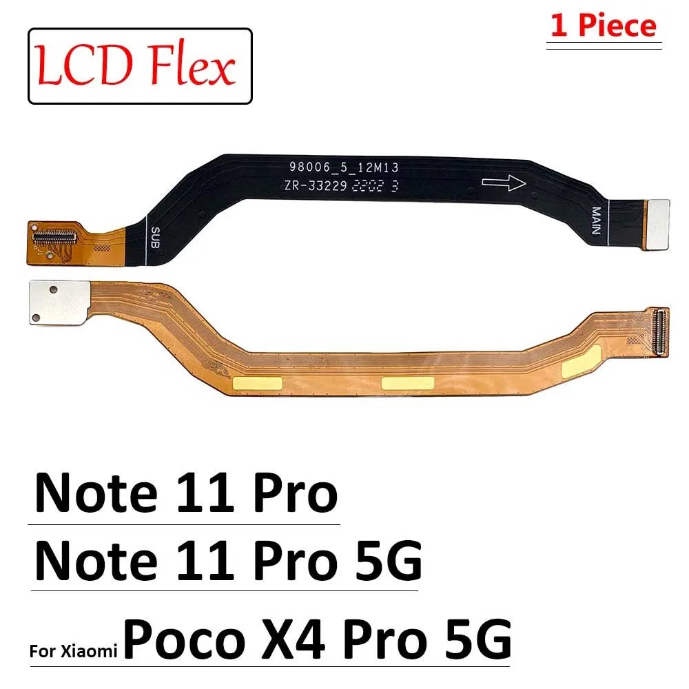 For Xiaomi Poco X4 Pro 5G / Redmi Note 11 Pro 5G Main FPC LCD Display Connect Mainboard Flex Cable Replacement Parts Xiaomi Xiao mi phone repair parts