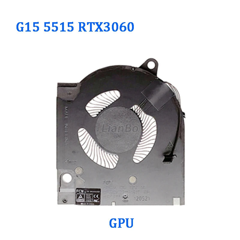NEW ORIGINAL Laptop CPU GPU Cooling Fan For DELL G15 5510 5511 5515 2021 RTX3050 RTX3060 RTX3070 CN-0203MH Dell laptop repair parts