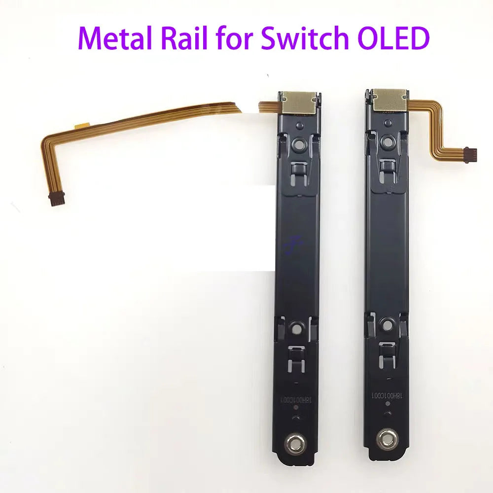 10Sets for NS Switch/Switch OLED Joycon Left Right Slide Rail Console Sensor Flex Cable Metal Track Sliders Rail Railway Game console repair parts