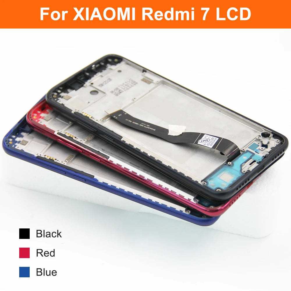 6.26'' Display Screen for Xiaomi Redmi 7 Lcd Display Touch Screen Digitizer Assembly with Frame for Redmi 7 M1810F6LG M1810F6LH Xiaomi phone repair parts