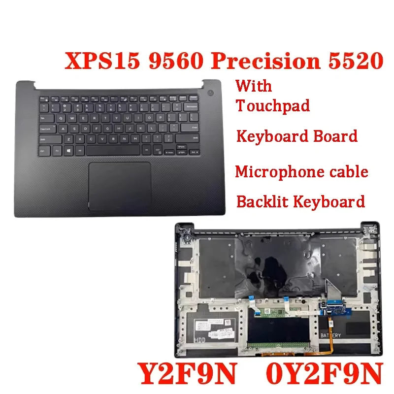 NEW ORIGINAL Laptop Top Case Cover for Dell XPS15 9550 9560 Precision 5510 5520 0KYN7Y 0JK1FY 0Y2F9N Dell laptop repair parts
