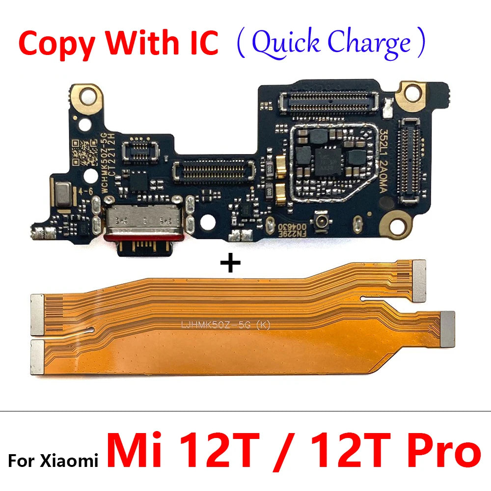 For Xiaomi Mi 8 9 Se 9T 10 10T Mi10T Mi11T 11 11T 12T Pro Lite USB Charging Board Connector Plug Port Dock Mainboard Flex Cable Xiaomi Xiao mi phone repair parts