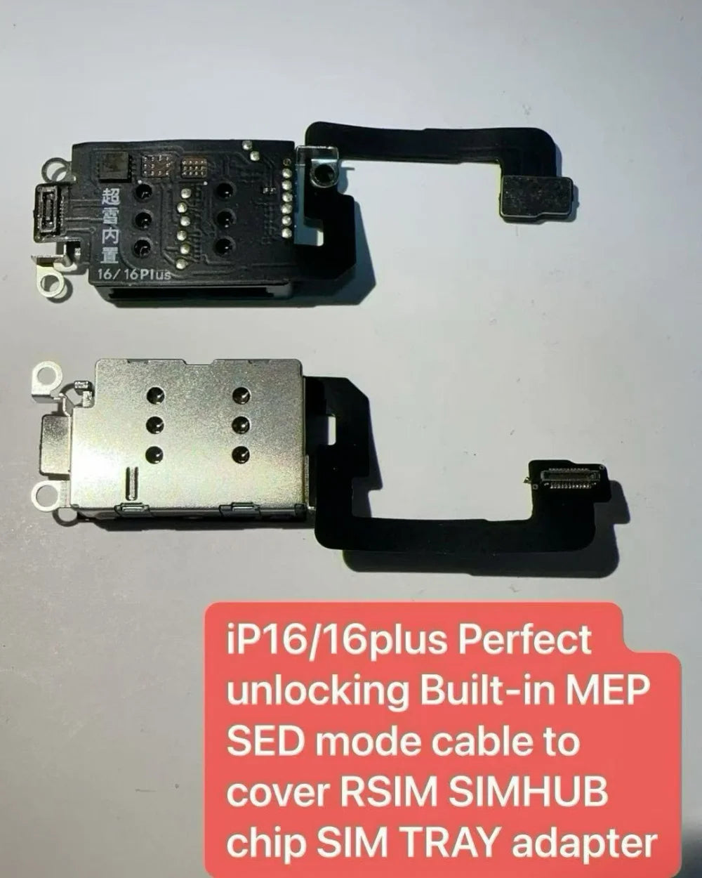 Built-in MEP SED Mode Cable to Cover Tray Adapter for iPhone12 12pro 13 14plus 15plus 16 16plus 17 Support OTA Firmware Upgrade Professional Repair Tools
