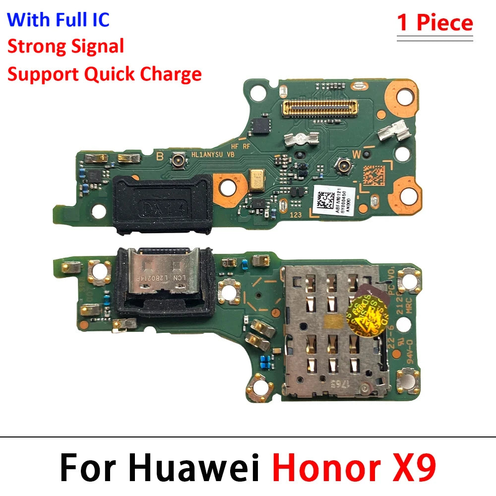 New For Huawei Honor 50 60 70 Pro Se lite X7 X7A X8 X8A X9 5G USB Charge Port Jack Dock Connector Charging Board Flex Cable Huawei phone repair parts