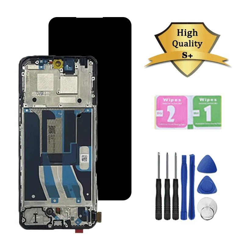 Super AMOLED For Realme 12 4G LCD Display Touch Screen Digitizer Assembly For Realme 12 4G RMX3871 Display With Frame Oppo phone repair parts