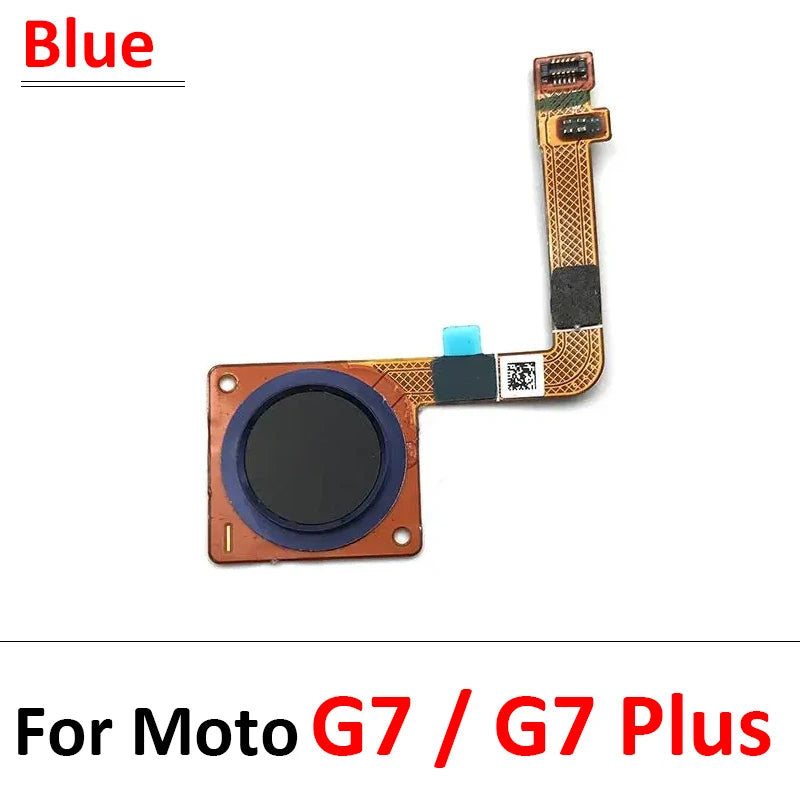 10Pcs, New For Motorola Moto G7 Power Play Plus Home Button FingerPrint Touch ID Sensor Flex Cable Ribbon Replacement Parts Motorola phone repair parts