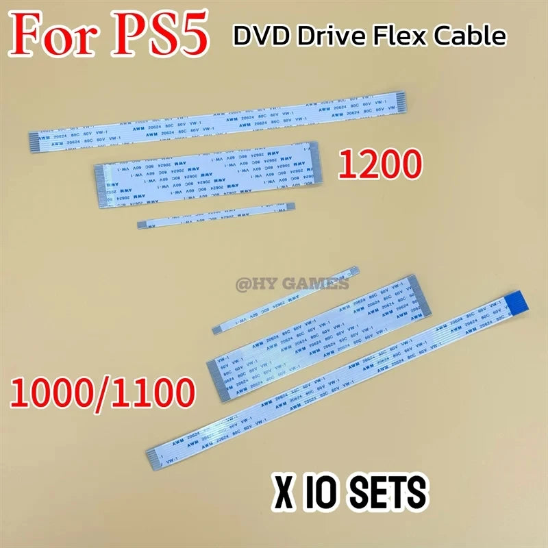 Replacement for PS5 1000/1100 3in 1 DVD Drive Flex Ribbon Cables for PS 5 1200 Motor Cable Laser Lens Cable Game console repair parts