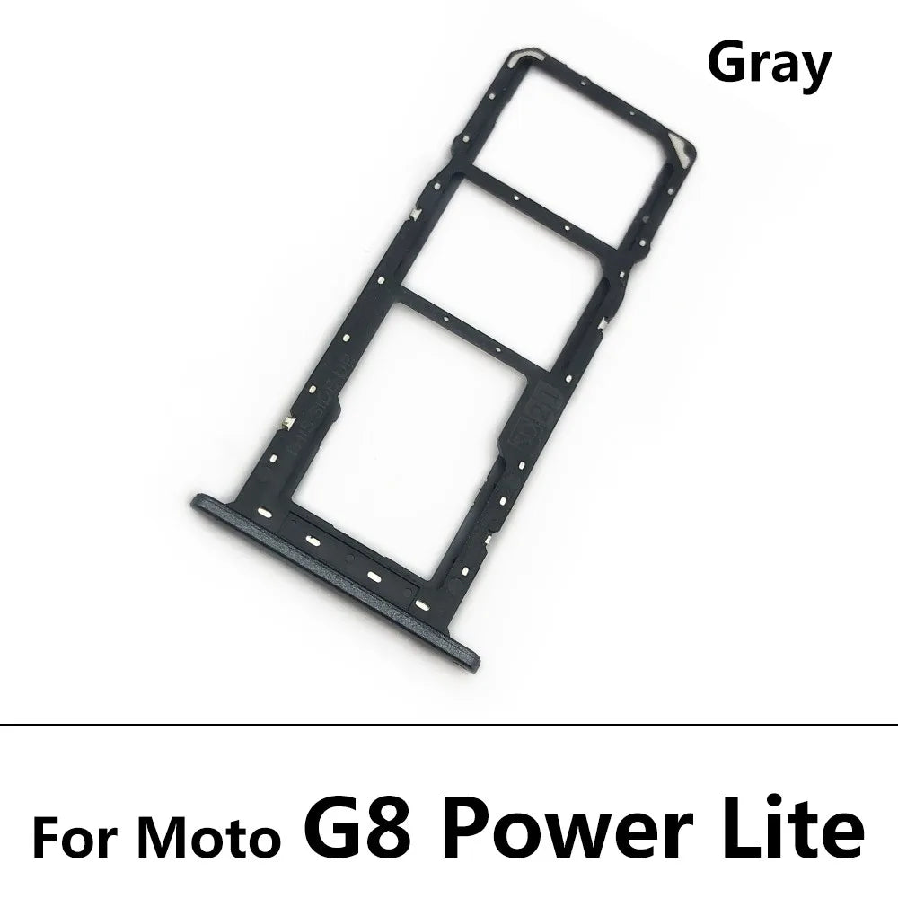 New SiM Tray For Motorola Moto G7 G8 G9 Play Plus Power Lite SIM Card Slot SD Card Tray Holder Adapter Motorola phone repair parts