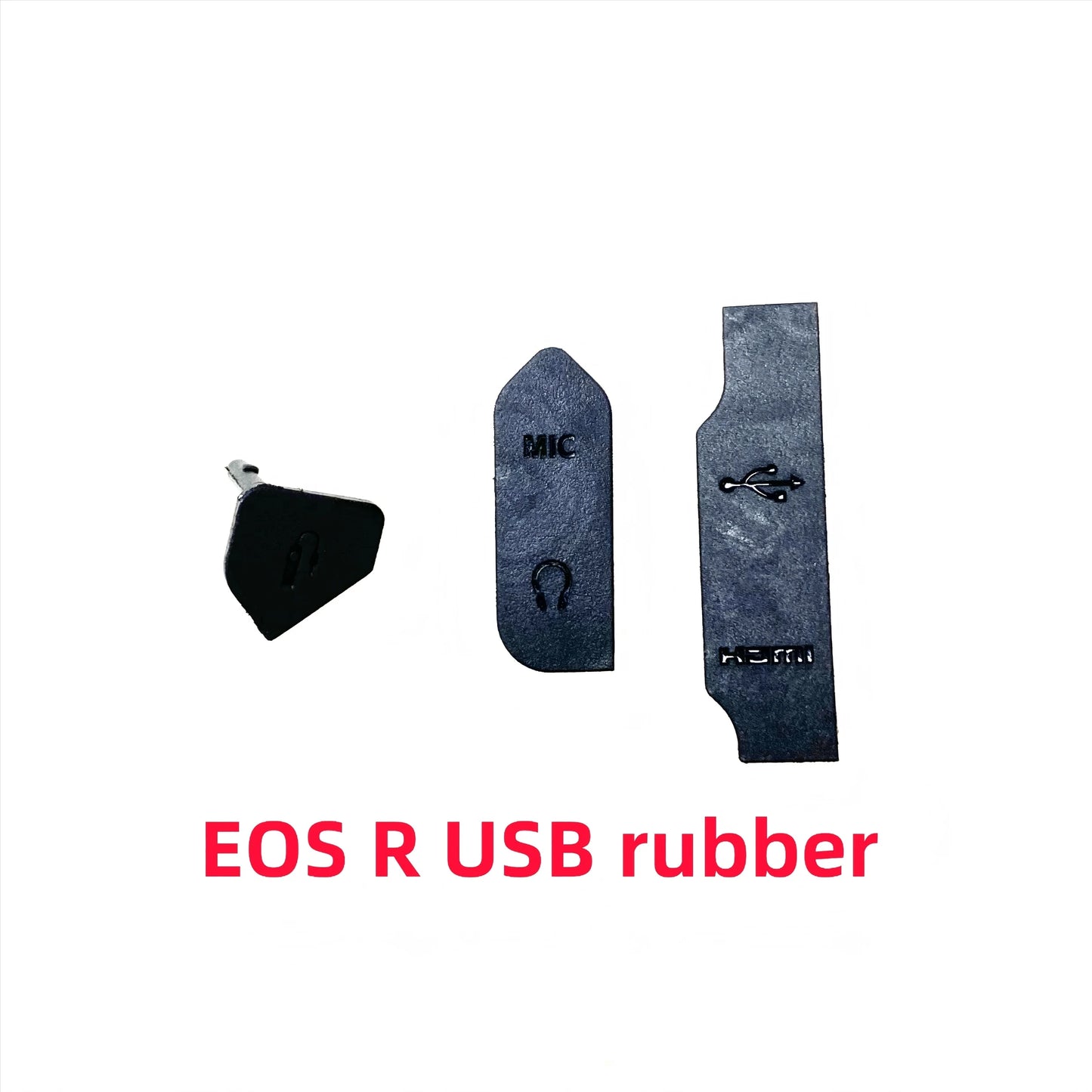 New R USB Rubber Set for Canon EOS R USB Rubber HDMI Rubber MIC Rubber Repair Parts 3pcs Digital Camera repair parts
