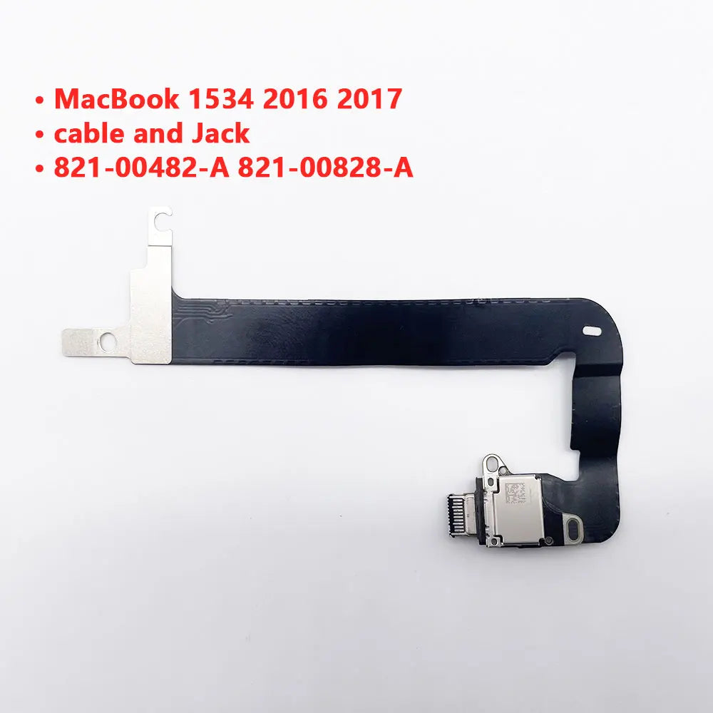 OEM For MacBook A1534 2015 2016 2017 Laptop TYPE-C DC Power Jack DC-IN Charging Flex Cable board 821-00077-A 821-00828-A Macbook repair parts