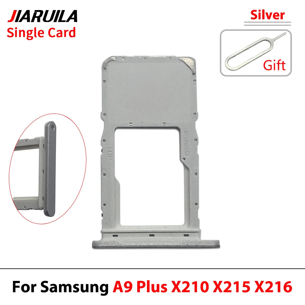 New For Samsung Tab A9+ A9 Plus 11" X210 X215 X216 SIM Card Tray Slot Micro SD Chip Holder Pocket Drawer Dual Single SIM Card Samsung phone repair parts