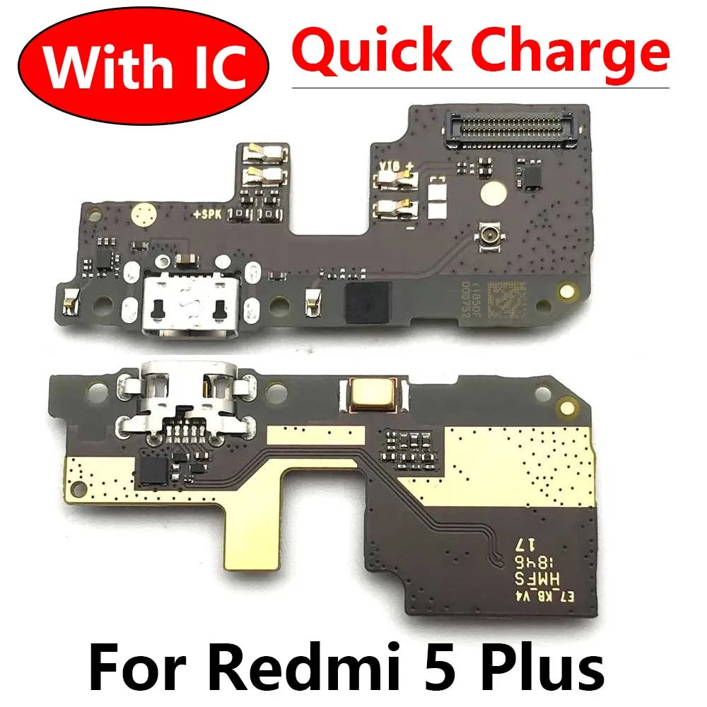 New For Xiaomi RedMi 5 Plus USB Charging Port Flex Cable Dock Connector Board Repair Parts Xiaomi Xiao mi phone repair parts