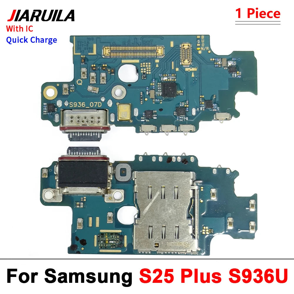 New USB Charger Dock Connector Charging Port Microphone Flex Cable For Samsung S21 S22 S23 S24 S25 Plus Ultra S21 Fe 5G S921U Samsung phone repair parts
