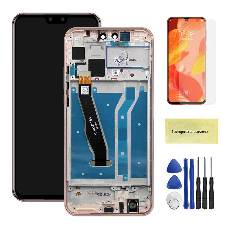 6.5" Screen Assembly for Huawei Y9 2019 JKM-LX1 LX2 LX3 Lcd Display Digital Touch Screen with Frame for Huawei Y9 2019 Assembly HUAWEI phone repair parts