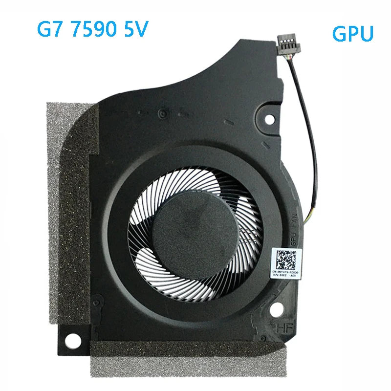 New Original CPU GPU Cooling Fan FOR DELL Inspiron G7 7590 G5 5590 P82F 5V 12V Dell laptop repair parts