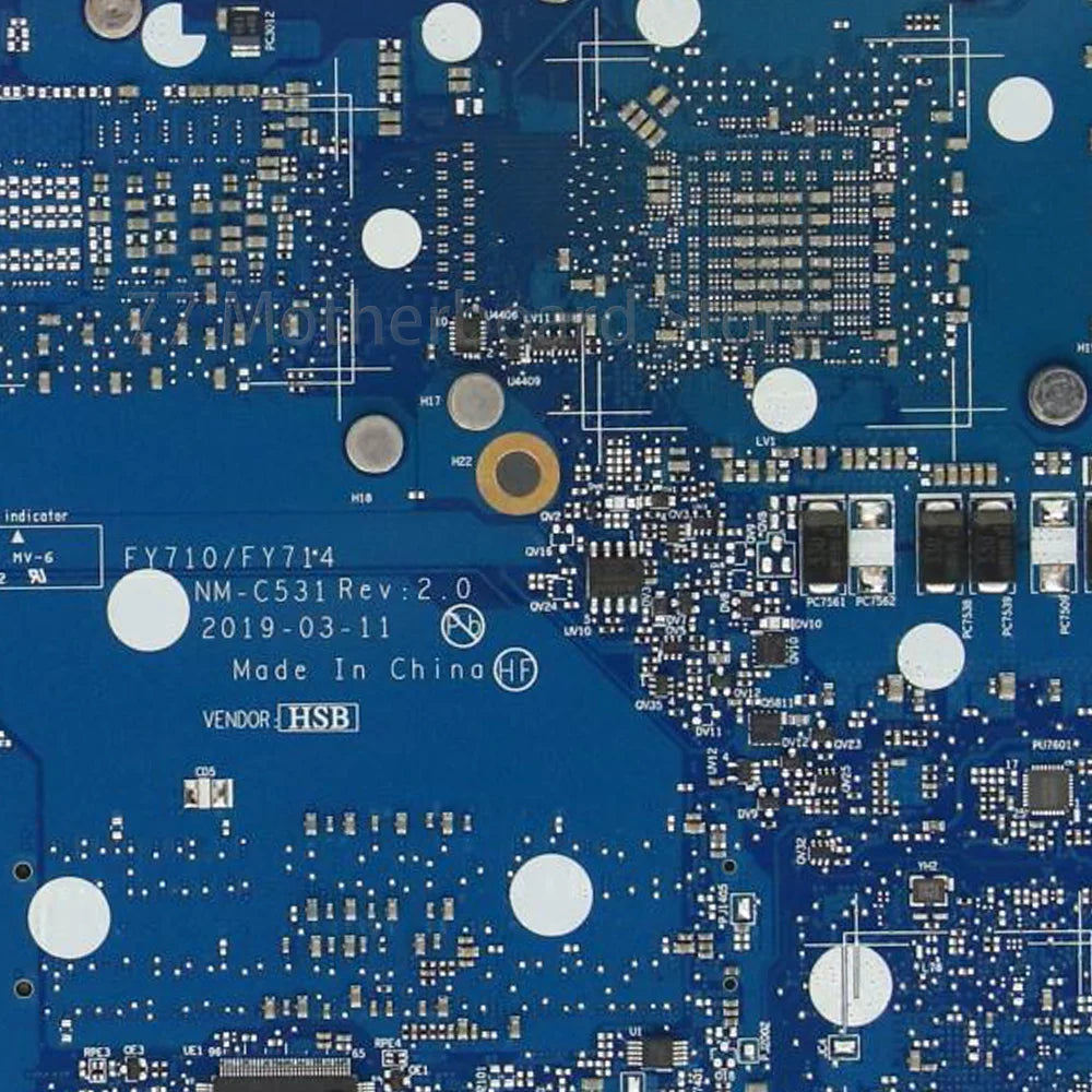 Laptop Motherboard NM-C531 For Lenovo Legion Y540-17IRH With CPU I5-9300HF I7-9750HF GPU RTX2060 6G GTX1660Ti 6G FRU 5B20S42483 Lenovo laptop repair parts