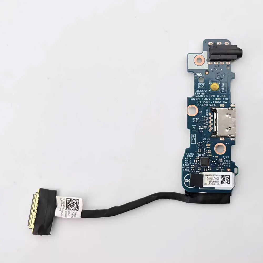 For Dell Inspiron 13 Pro 5320 5330 Laptop Earphone Audio USB Jack Port Switch Power Button Board Cable Fingerprint Reader 07DG54 Dell laptop repair parts