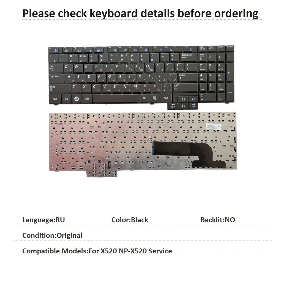 New UI Russian Language Keyboard For Samsung X520 NP-X520 Service Notebook PC Replacement Keyboard SAMSUNG laptop repair parts